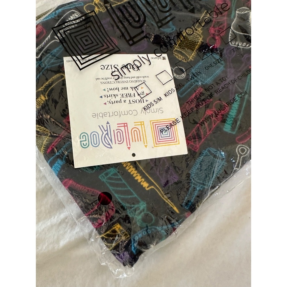 New LuLaRoe Mystery Leggings hairdresser Stylist Brush Scissors Stretch OS - Picture 1 of 8